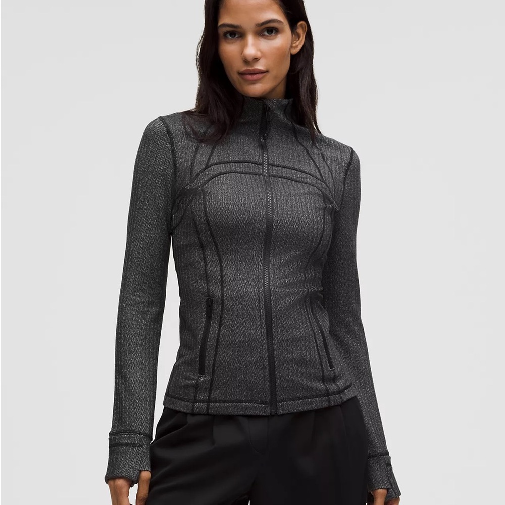 Lululemon Athletica Define Jacket Herringbone Size 6 NWT Wear Luon Material